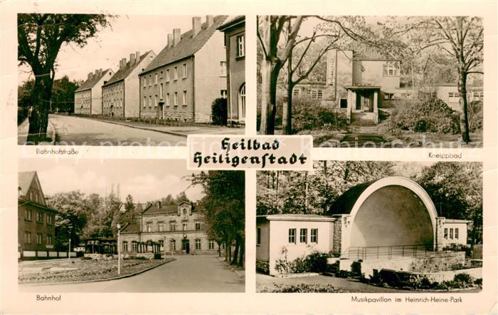 Heiligenstadt Eichsfeld Bahnhofstrasse Kneippbad Bahnhof Musikpavillon im Heinri