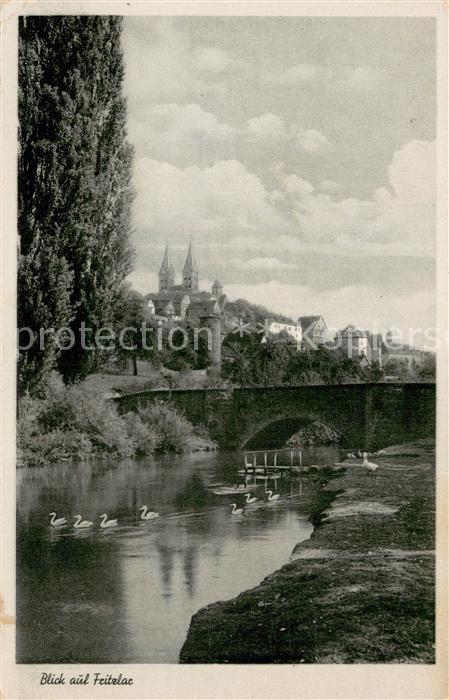 Fritzlar Panorama mit Bruecke und Stadtansicht