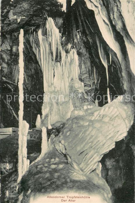 Attendorn Tropfsteinhoehle Der Altar