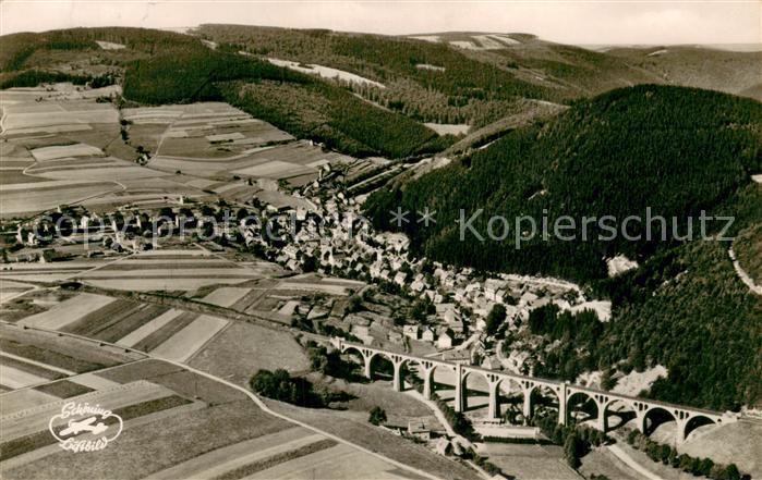 Willingen Sauerland Fliegeraufnahme mit Viadukt