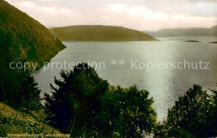 Edersee Sonnenuntergang Panorama