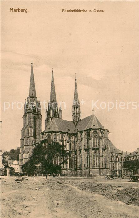 Marburg Lahn Elisabethkirche von Osten