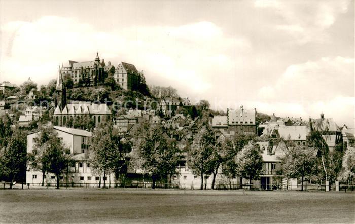 Marburg Lahn Landgrafenschloss Marienkirche Rathaus Uni Emil v Behring Jugendher