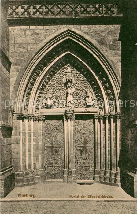 Marburg Lahn Portal der Elisabethkirche