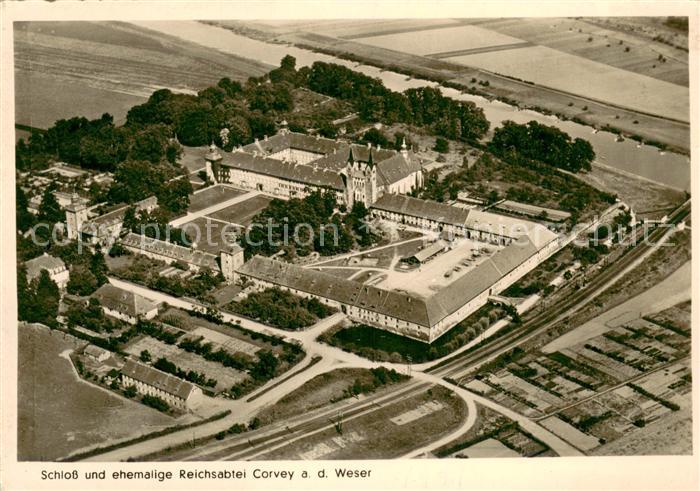 Hoexter Weser Schloss und ehem Reichsabtei Corvey