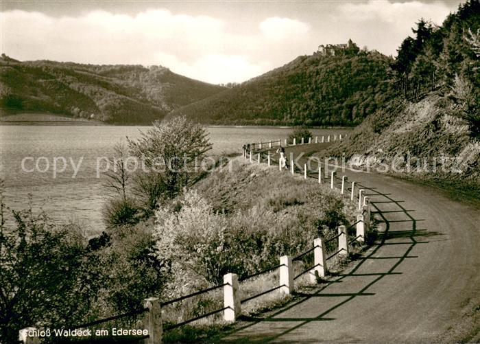 Waldeck Edersee Schloss Waldeck Uferstrasse