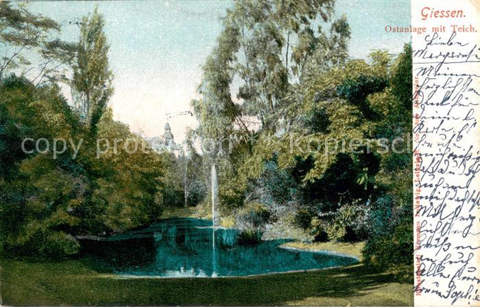 Giessen Lahn Ostanlage mit Teich