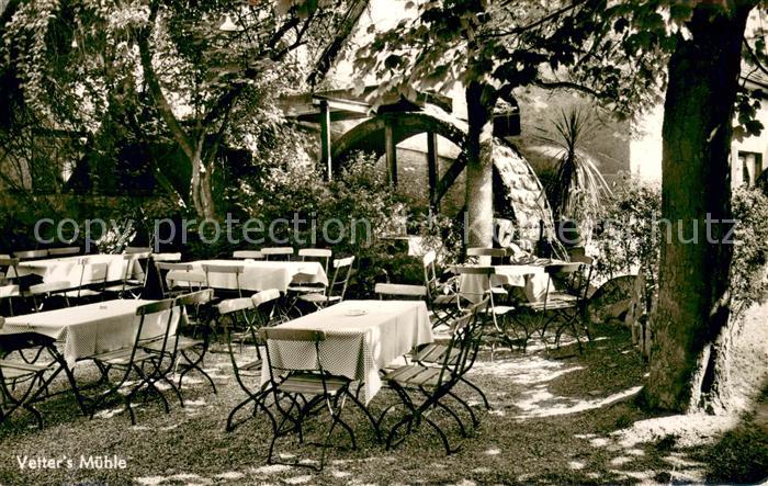 Zell Bensheim Vetters Muehle Gartenterrasse