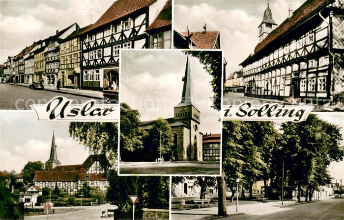 Uslar Solling Stadtmotive mit Kirche