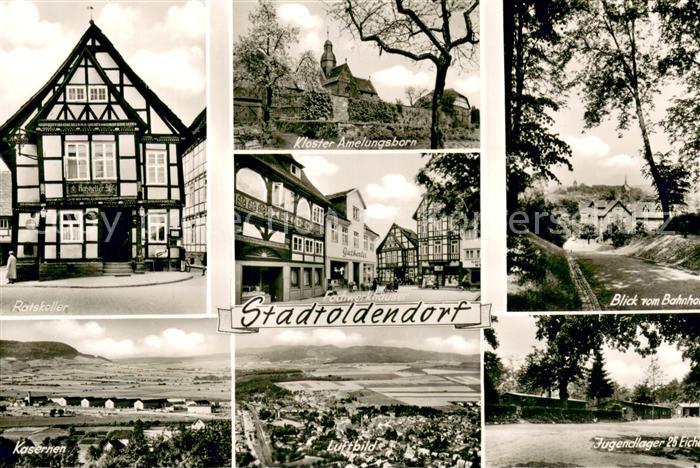 Stadtoldendorf Ratskeller Kloster Amelungsborn Fachwerkhaeuser Bahnhof Kasernen