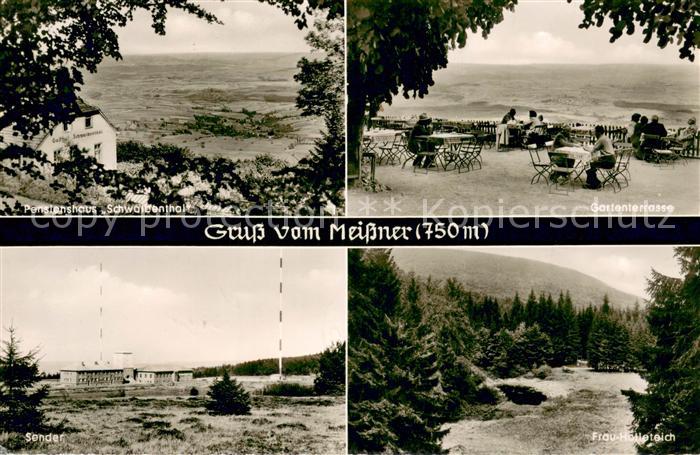 Abterode Pensionshaus Schwalbenthal Gartenterrasse Sender Frau Holle Teich