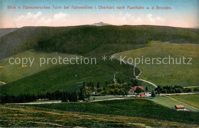 Hahnenklee-Bockswiese Harz Blick vom Hannoverschen Turm