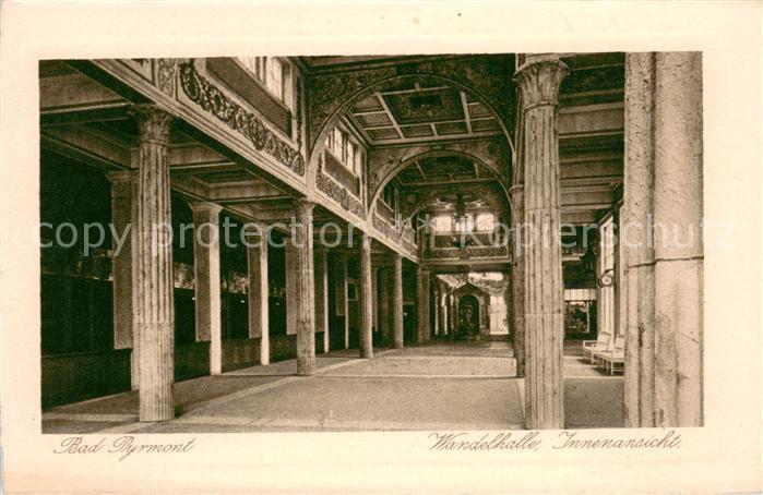 Bad Pyrmont Wandelhalle Innenansicht