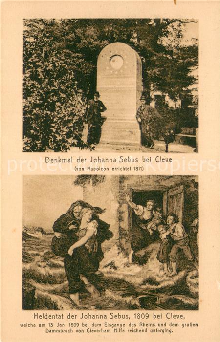 Cleve Kleve Bad Denkmal der Johanna Sebus Heldentat der Johanna Sebus