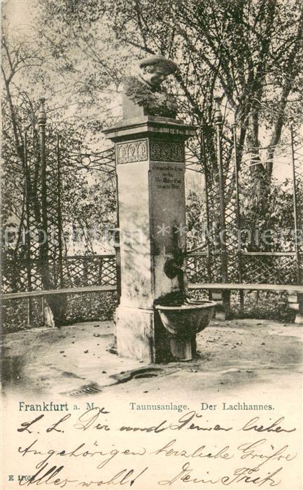 Frankfurt Main Taunusanlage Der Lachhannes