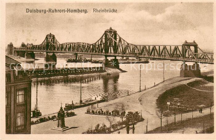 Ruhrort Duisburg Homberger Rheinbruecke
