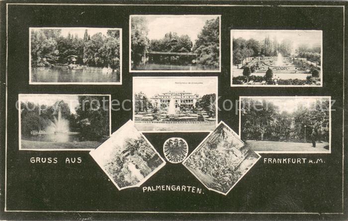 Frankfurt Main Palmengarten Details mit Gesellschaftshaus