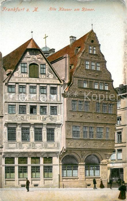 Frankfurt Main Alte Haeuser am Roemer