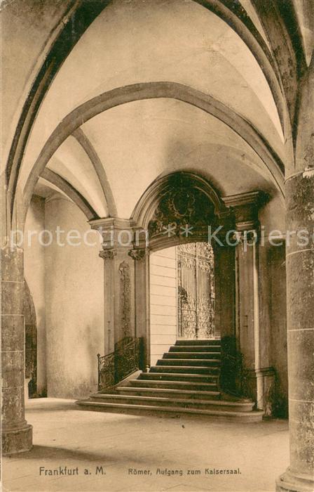 Frankfurt Main Roemer Aufgang zum Kaisersaal