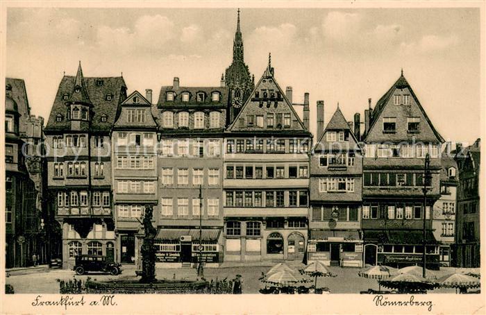 Frankfurt Main Roemerberg Marktstaende