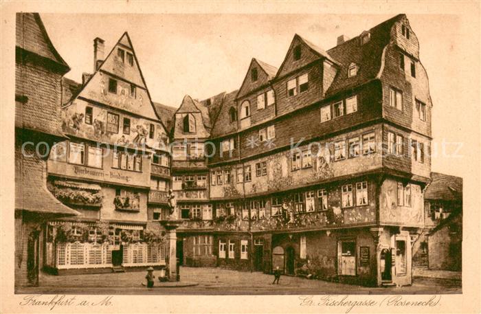 Frankfurt Main Gr Fischergasse Roseneck