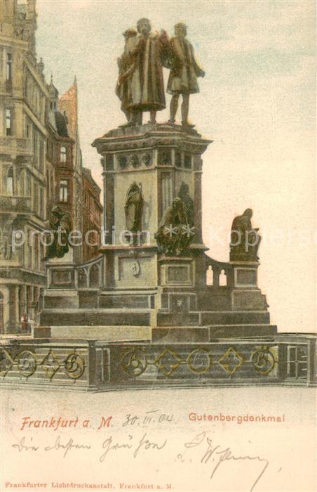 Frankfurt Main Gutenbergdenkmal