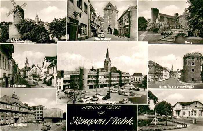 Kempen Niederrhein Muehlenheim Am Kuhtor Burg Engerstrasse Am Stadtbad Rathaus M