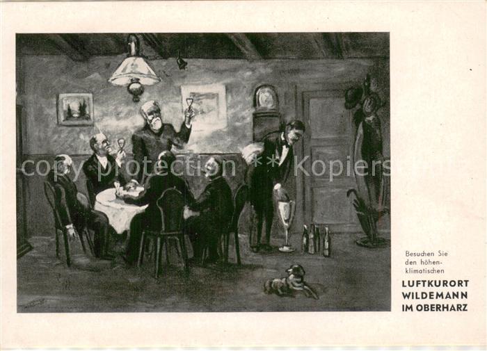 Wildemann Harz Goslar Niedersachsen Wirtshaus Szene Panorama