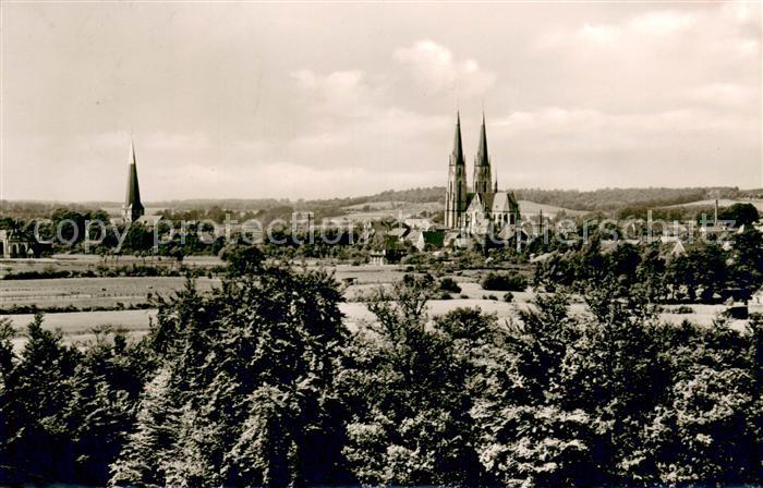 Billerbeck Westfalen Blick vom Moellerings Huegel Kirchen