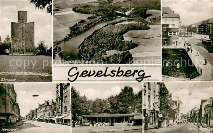 Gevelsberg Ehrenmal Heilenbeckertalsperre Mittelstrasse Pavillon Nirgenaplatz St