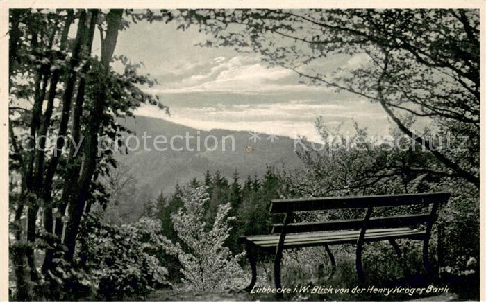 Luebbecke Westfalen Blick von der Henry Kroeger Bank