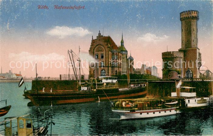 Koeln Rhein Hafeneinfahrt