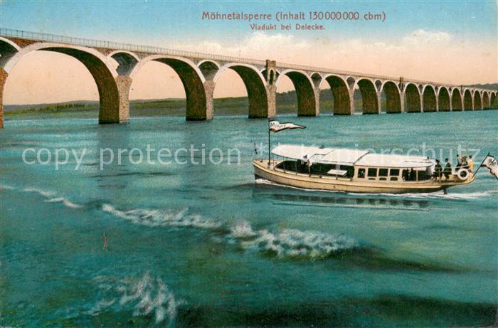 Delecke Moehnetalsperre Viadukt bei Delecke