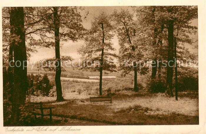 Soest DE NRW Eichplatz mit Moehneseeblick