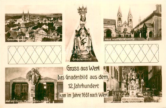 Werl Westfalen Panorama Wallfahrtskirche Inneres Mutter Gottes Strasse