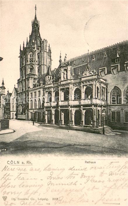 Koeln Rhein Rathaus
