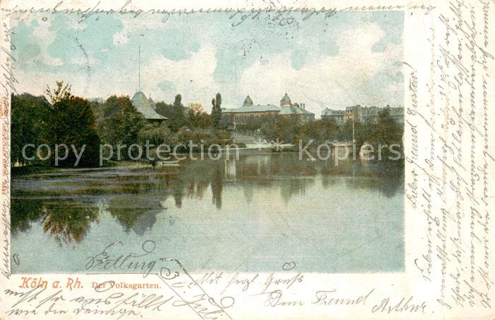Koeln Rhein Der Volksgarten