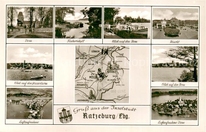 Ratzeburg Schleswig-Holstein Dom Fischeridyll Markt Wasserturm Domblick