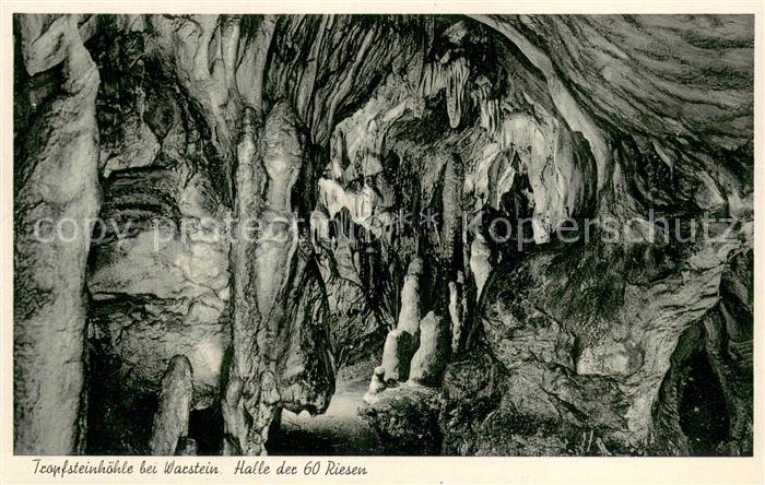 Warstein Tropfsteinhoehle Halle der 60 Riesen