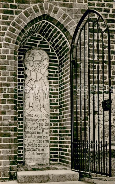 Moelln Lauenburg Eulenspiegel Grabstein St Nicolai Kirche