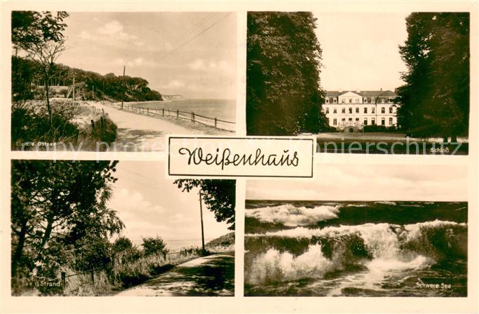 Wangels Ostseepartie Schloss Weissenhaus Strand Schwere See