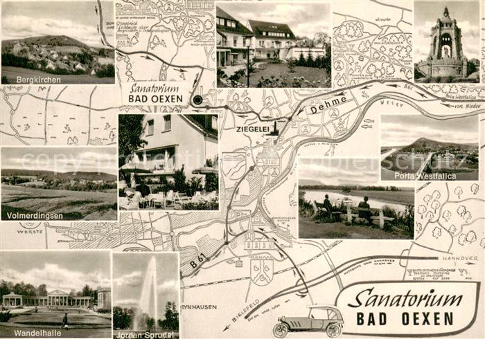 Eidinghausen Sanatorium Bad Oexen Bergkirchen Volmerdingsen Wandelhalle Porta We