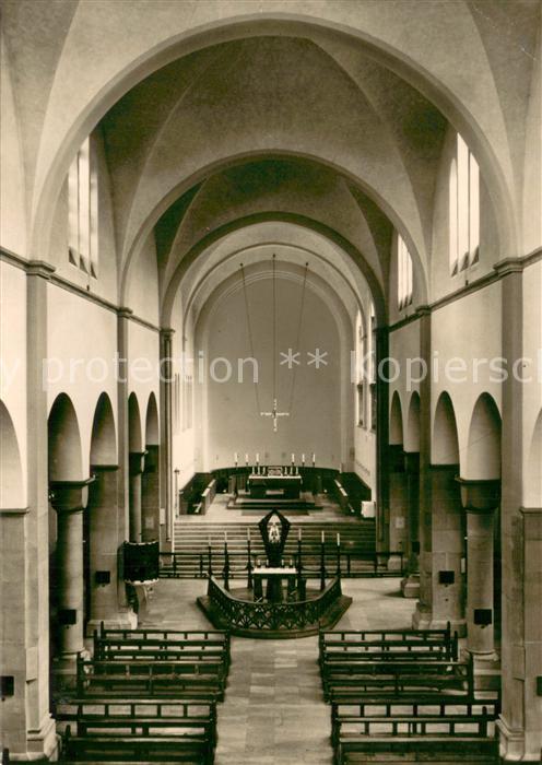 Werl Westfalen Wallfahrts Basilika Mittelschiff und Chorraum