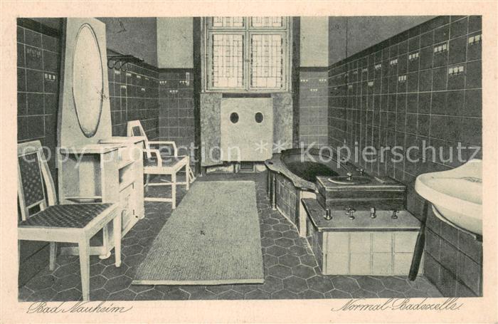 Bad Nauheim Kurhaus Badezelle Kupfertiefdruck