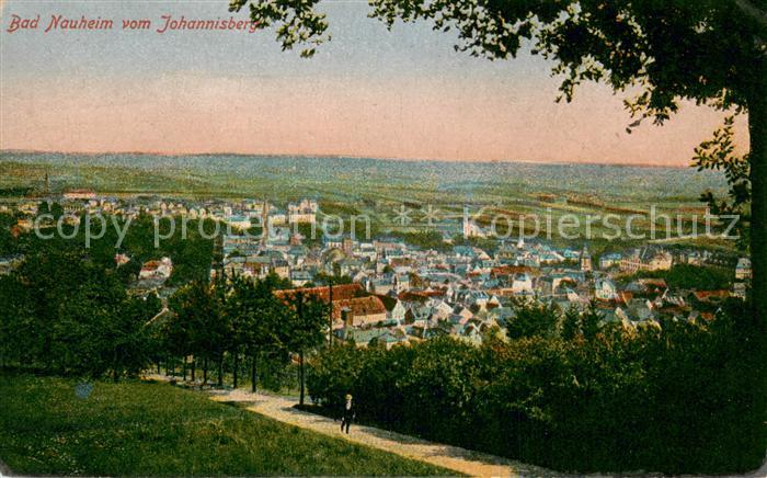 Bad Nauheim Panorama Blick vom Johannisberg Stempel Reserve-Lazarett