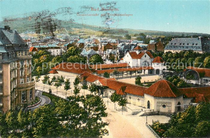 Bad Nauheim Gesamtansicht mit Trinkkuranlagen