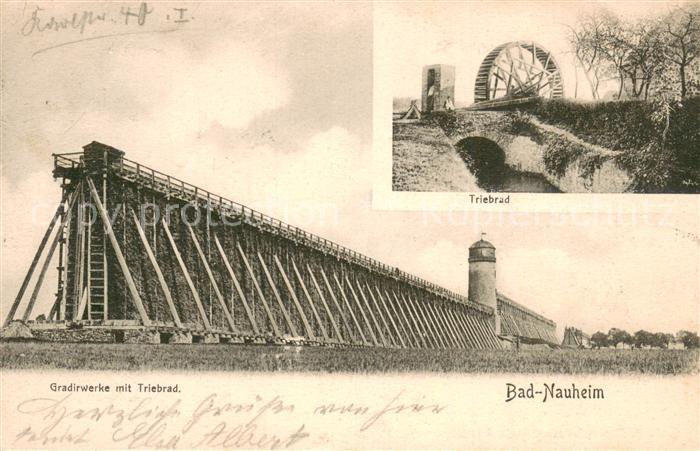 Bad Nauheim Gradierwerk mi Triebrad