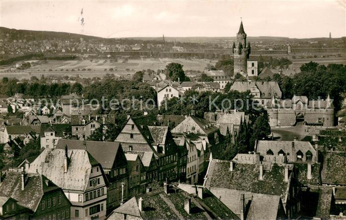 Friedberg Hessen Panorama Blick vom Turm der Stadtkirche