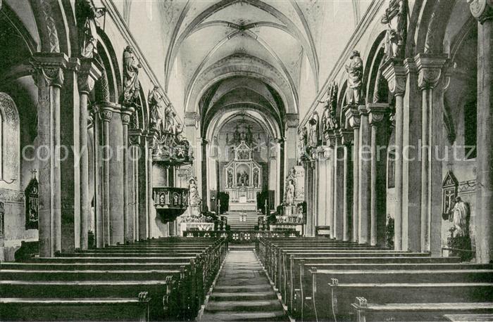 Ilbenstadt Basilika Innenansicht 12. Jhdt.