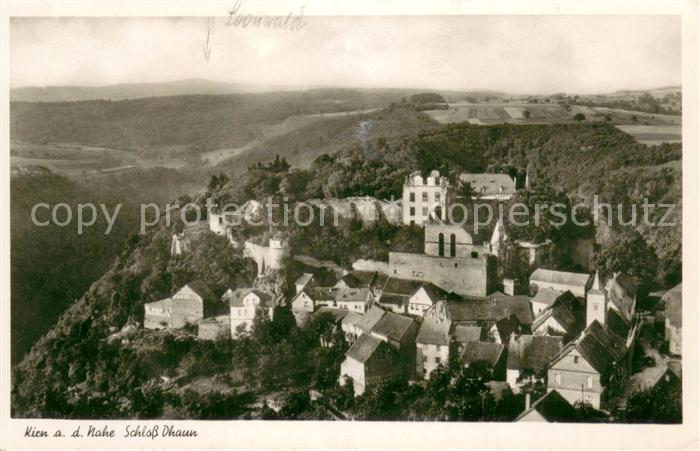Kirn Nahe Ansicht mit Schloss Dhaun